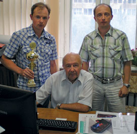 Владимир Зайцев с сыновьями Дмитрием и Валерием