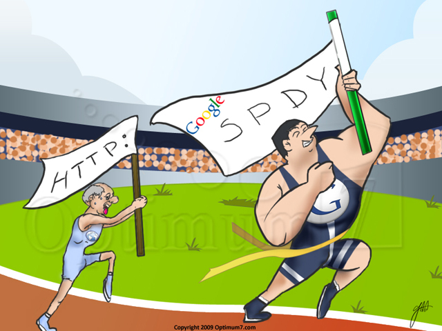 Битва интернет-протоколов — HTTP vs. Google SPDY (Рисунок: Optimum7.com)